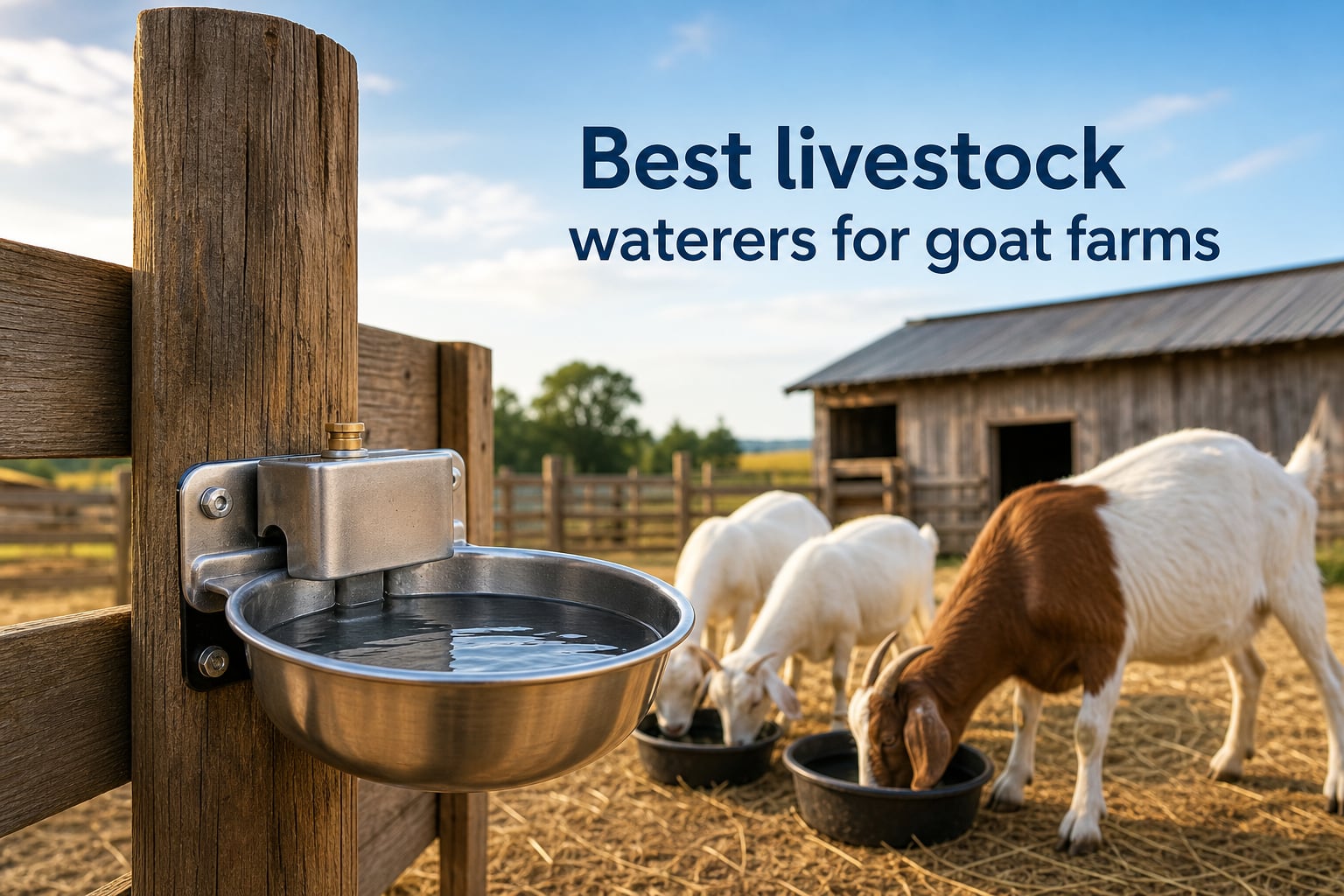 Best livestock waterers for goat farms
