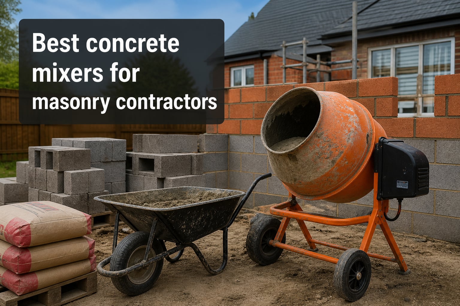 Best concrete mixers for masonry contractors