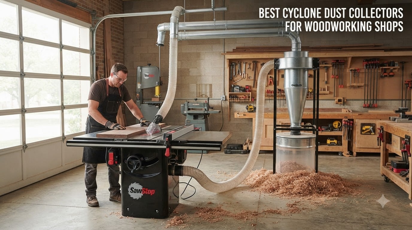 Best cyclone dust collectors for woodworking shops