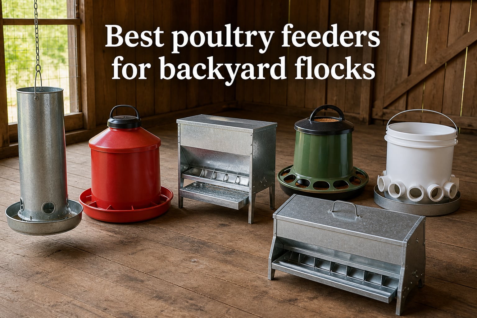 Best poultry feeders for backyard flocks