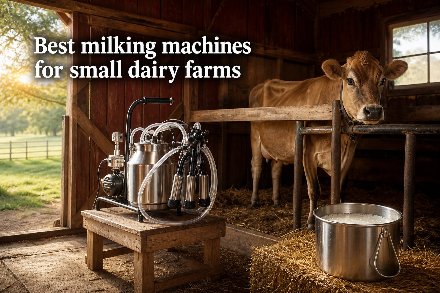 Best milking machines for small dairy farms