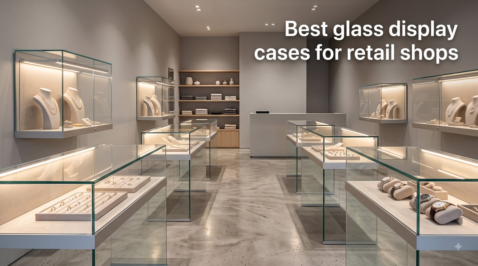 Best glass display cases for retail shops