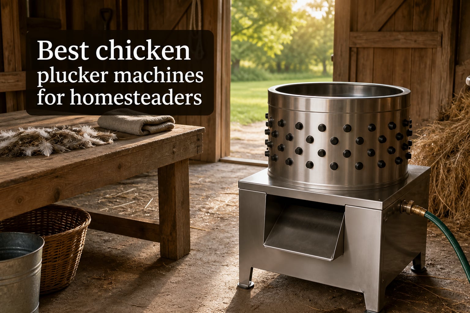 Best chicken plucker machines for homesteaders