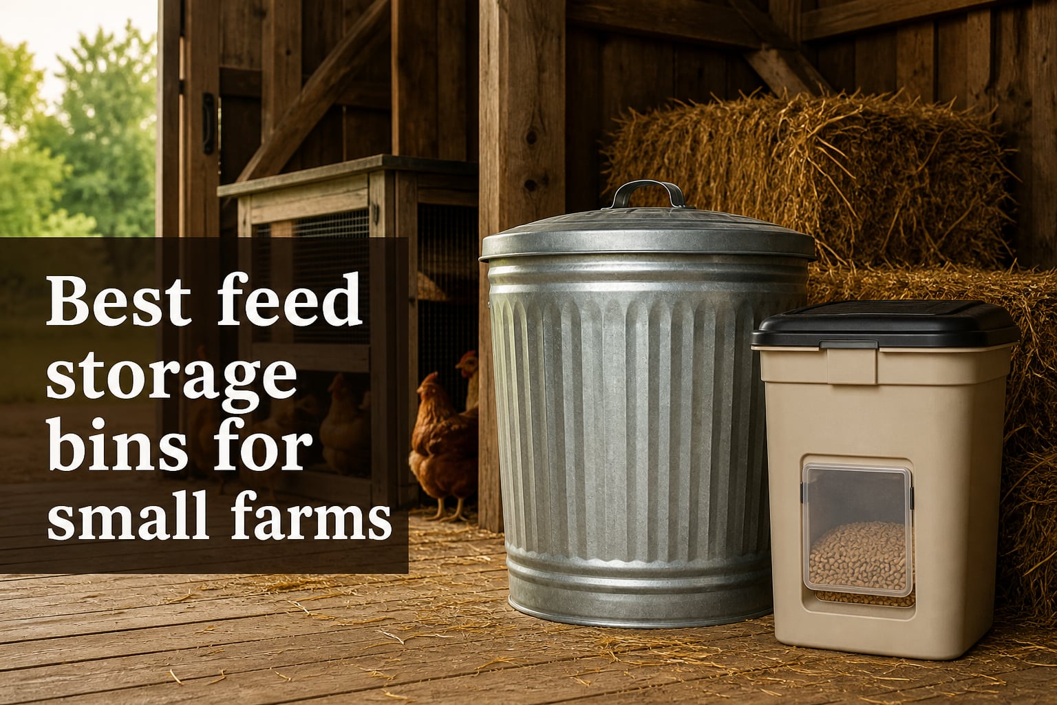 Best feed storage bins for small farms