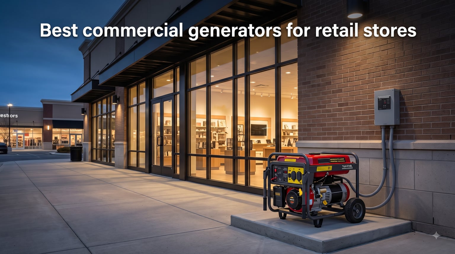 Best commercial generators for retail stores