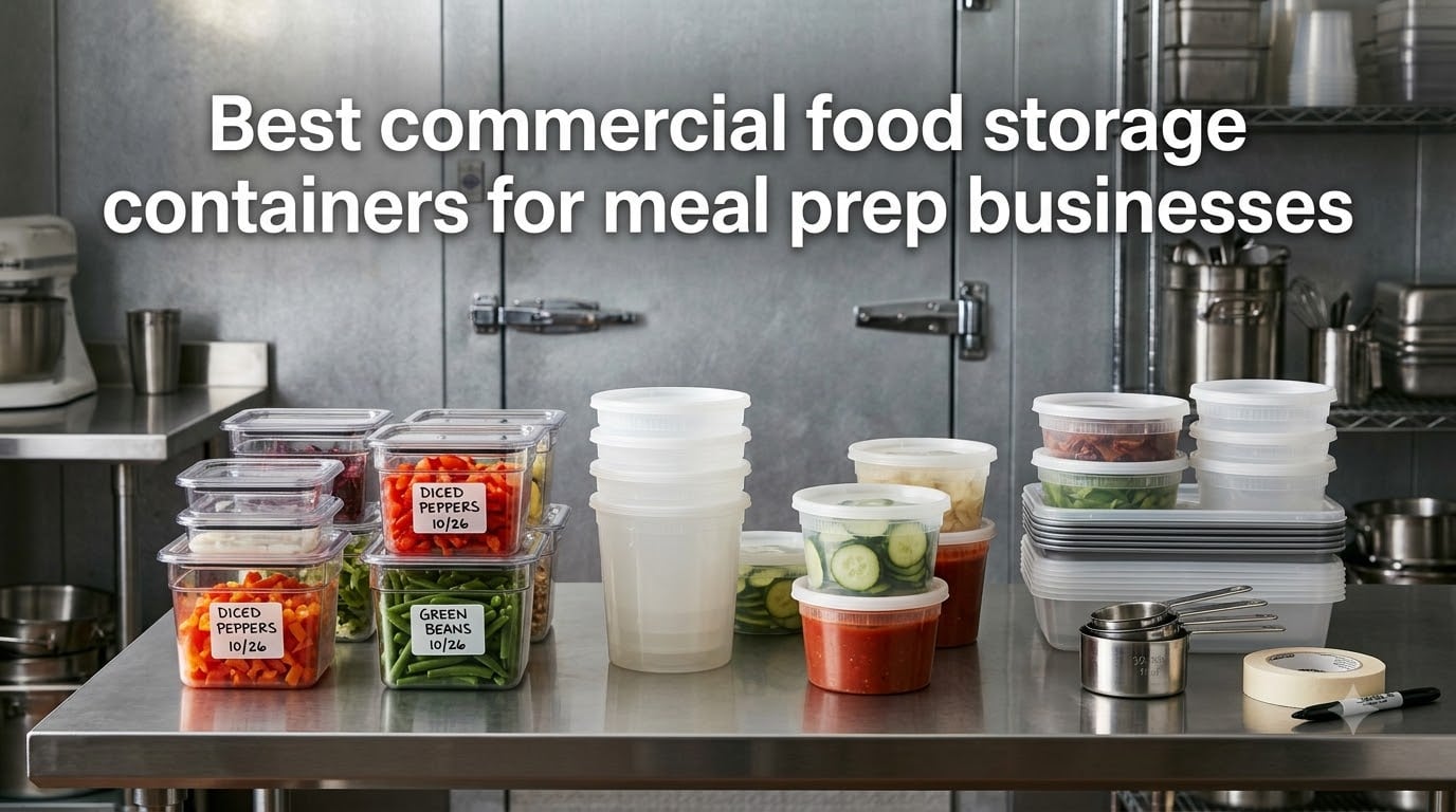 Best commercial food storage containers for meal prep businesses