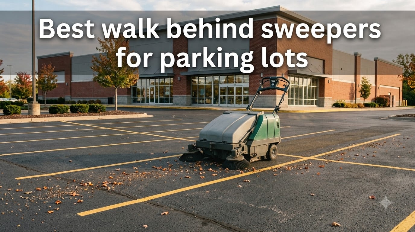 Best walk behind sweepers for parking lots