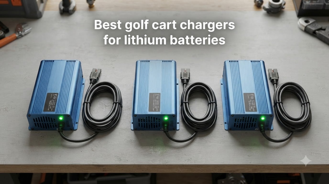 Best golf cart chargers for lithium batteries