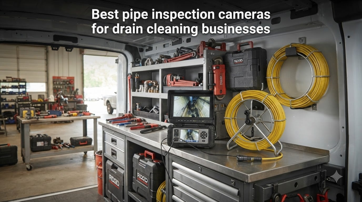 Best pipe inspection cameras for drain cleaning businesses