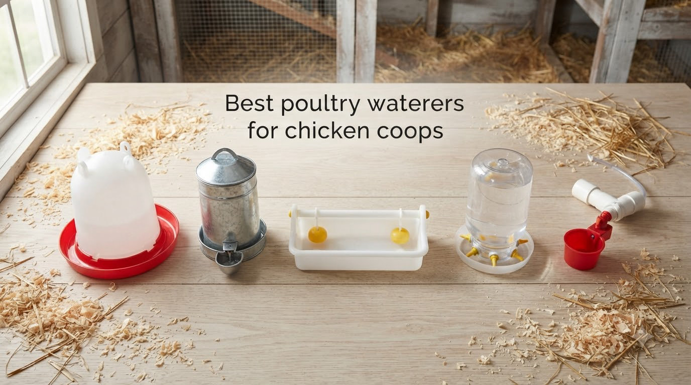 Best poultry waterers for chicken coops