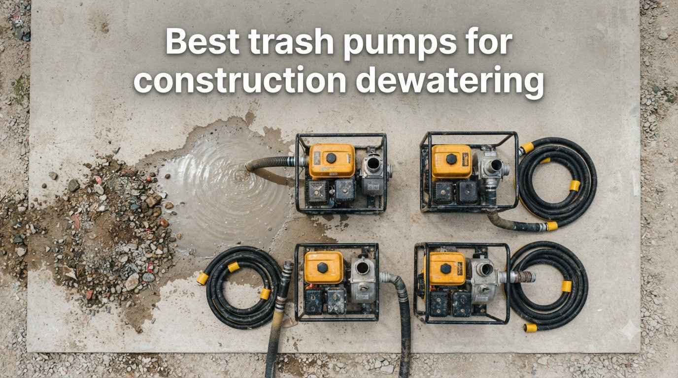 Best trash pumps for construction dewatering
