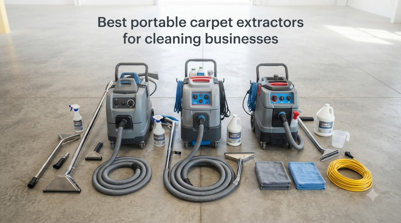 Best portable carpet extractors for cleaning businesses