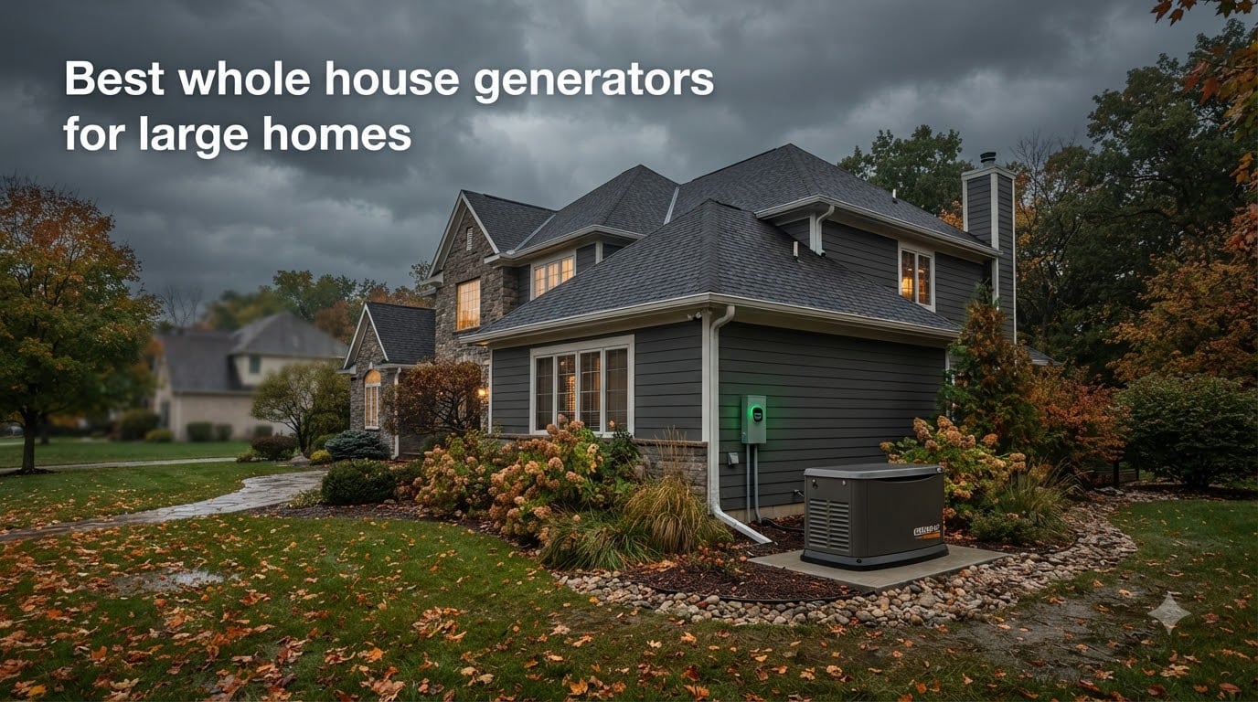 Best whole house generators for large homes