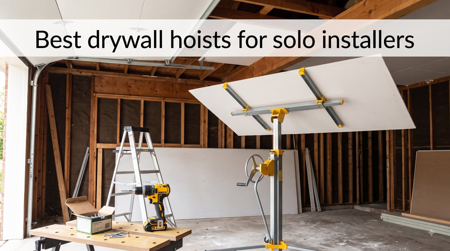 Best drywall hoists for solo installers