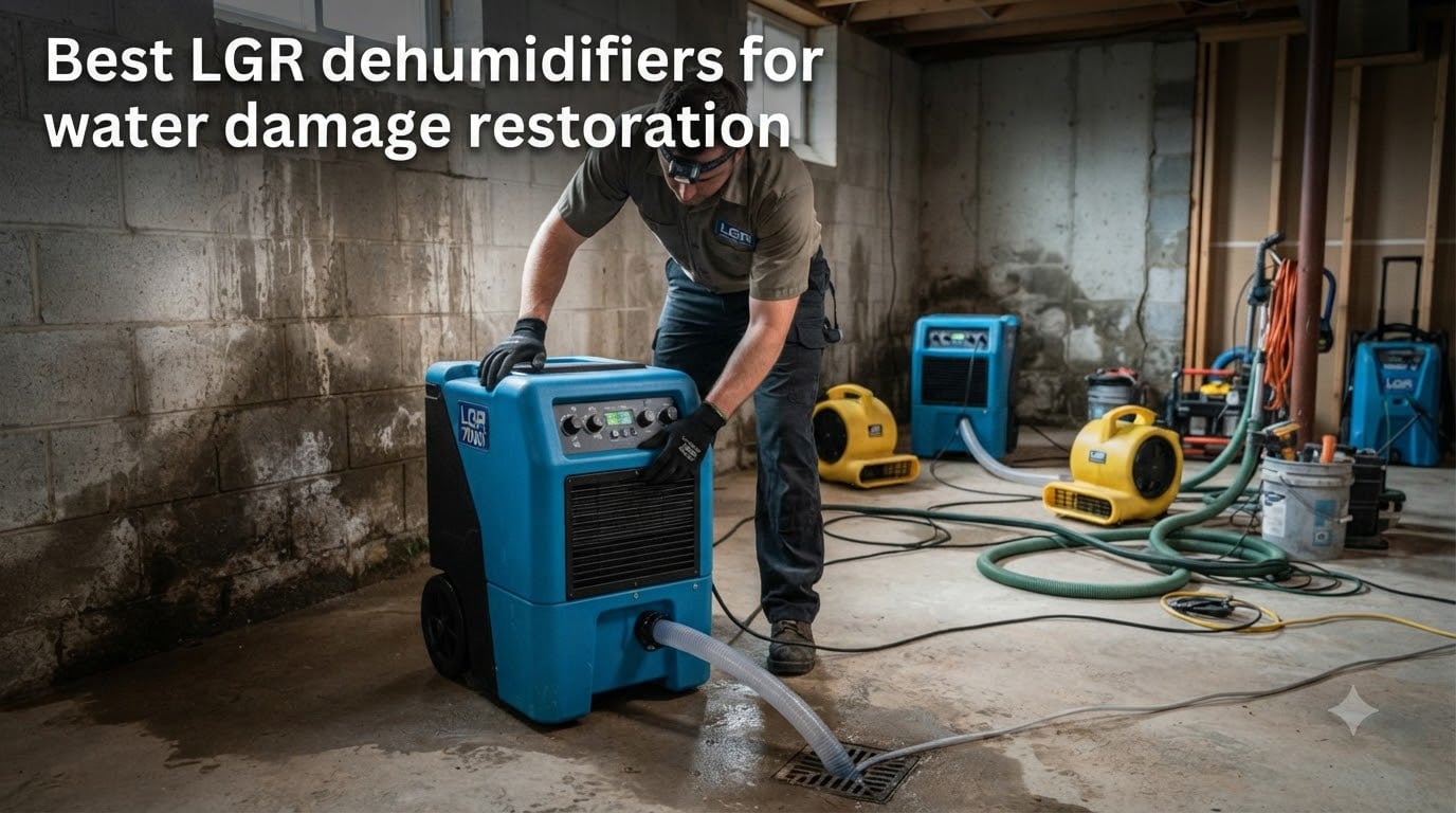 Best LGR dehumidifiers for water damage restoration