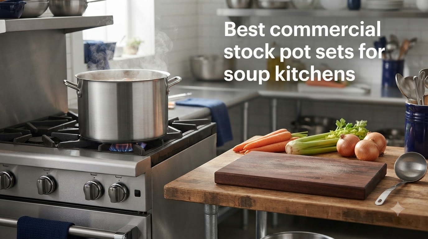 Best commercial stock pot sets for soup kitchens