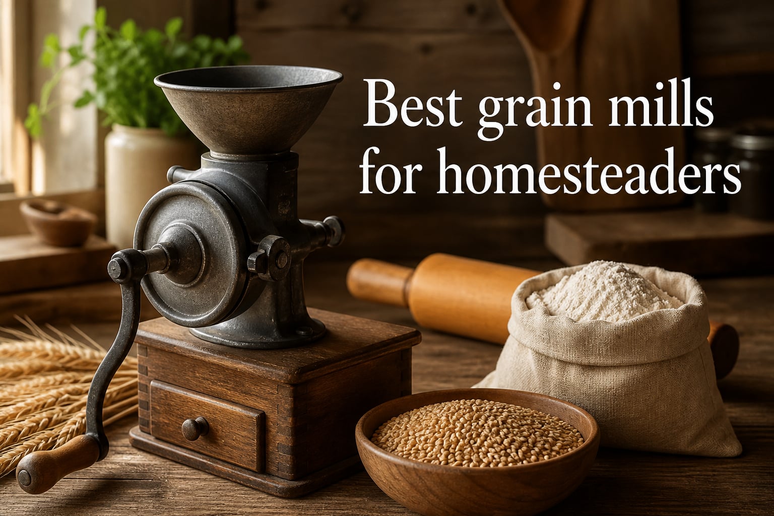 Best grain mills for homesteaders