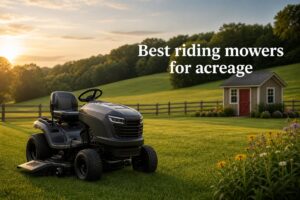 Best riding mowers for acreage
