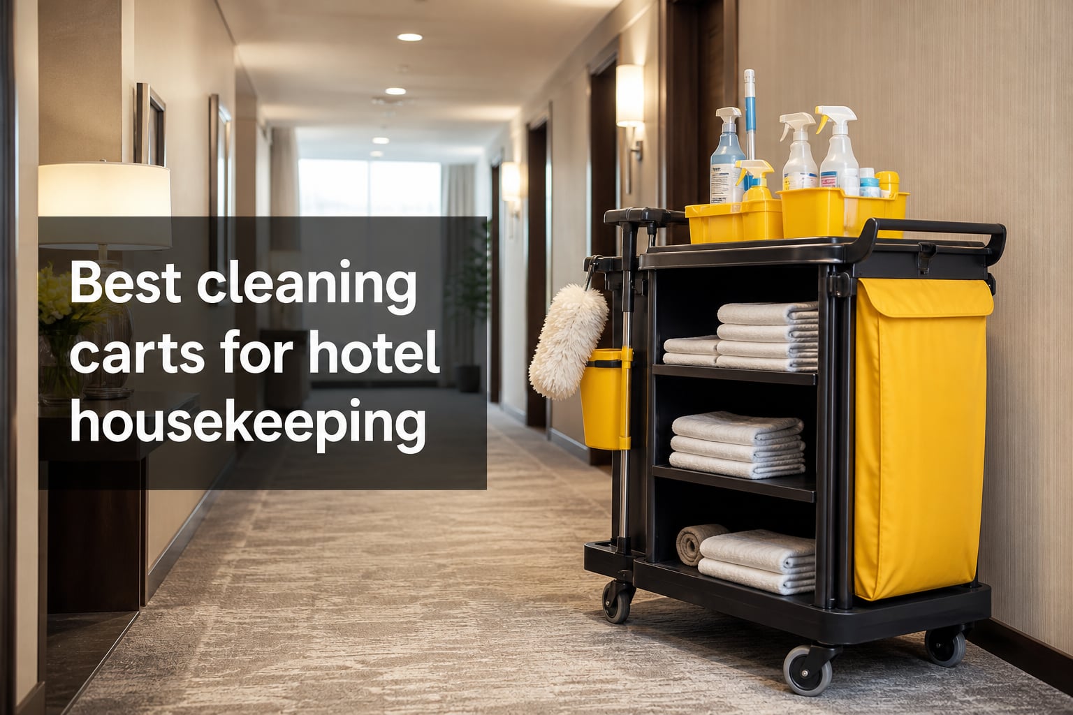 Best cleaning carts for hotel housekeeping