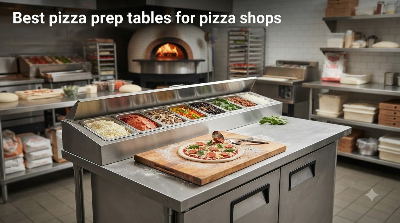 Best pizza prep tables for pizza shops