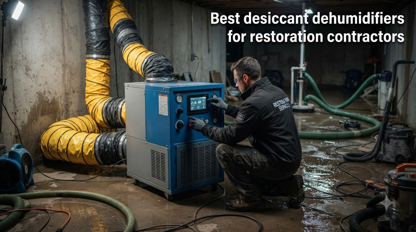 Best desiccant dehumidifiers for restoration contractors