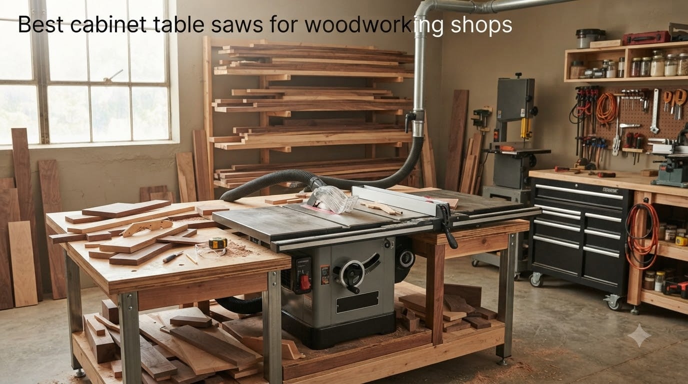 Best cabinet table saws for woodworking shops