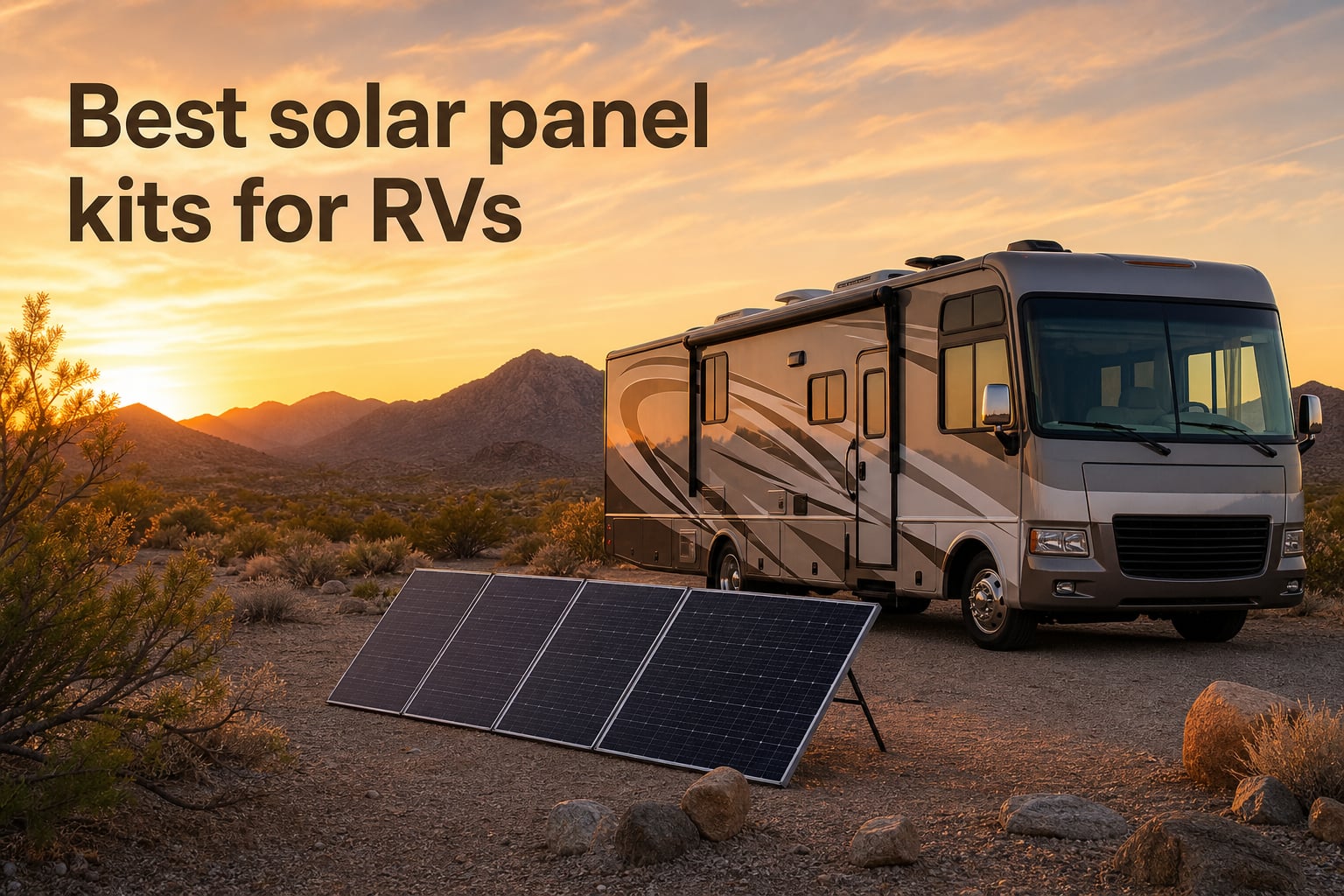 Best solar panel kits for RVs