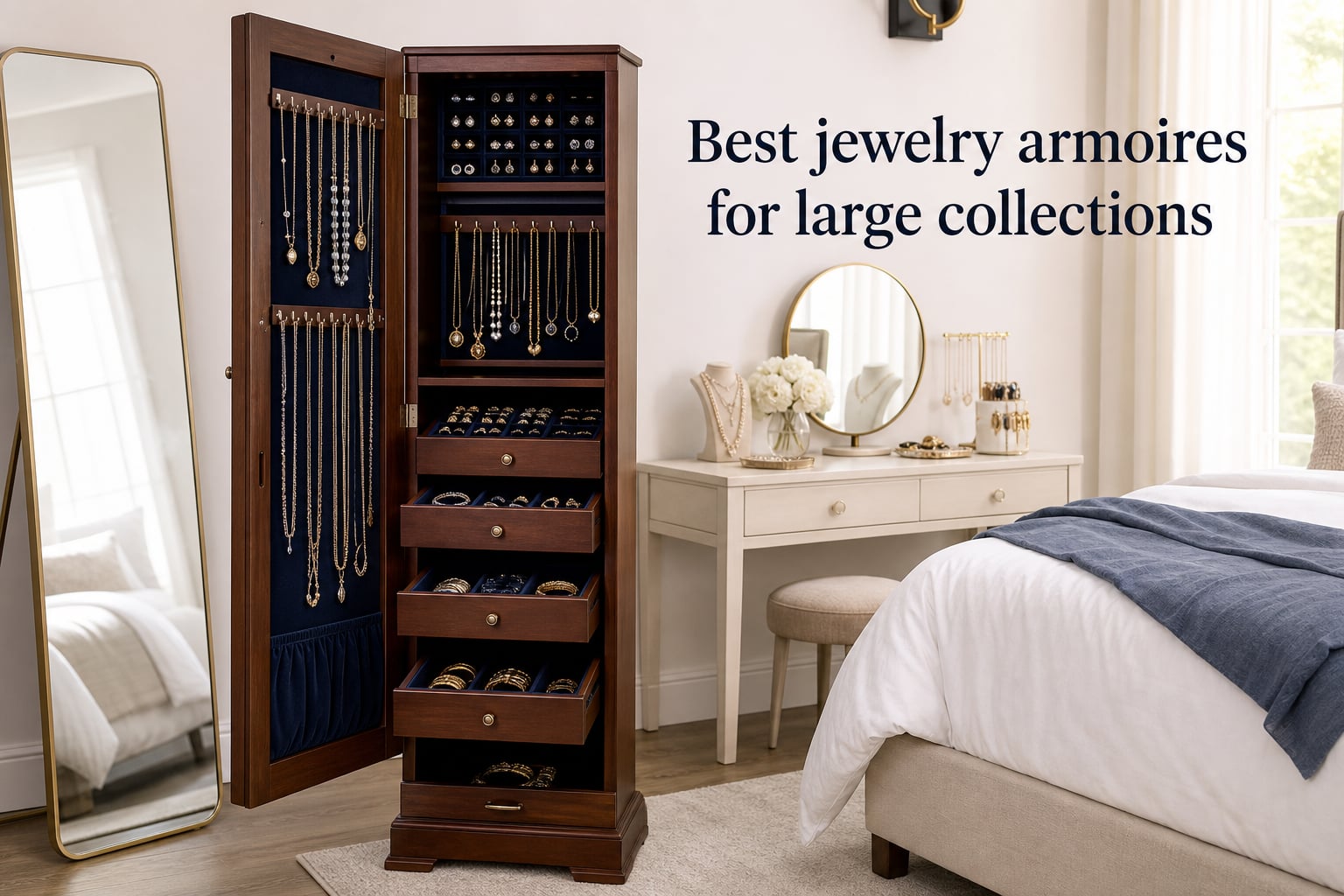 Best jewelry armoires for large collections