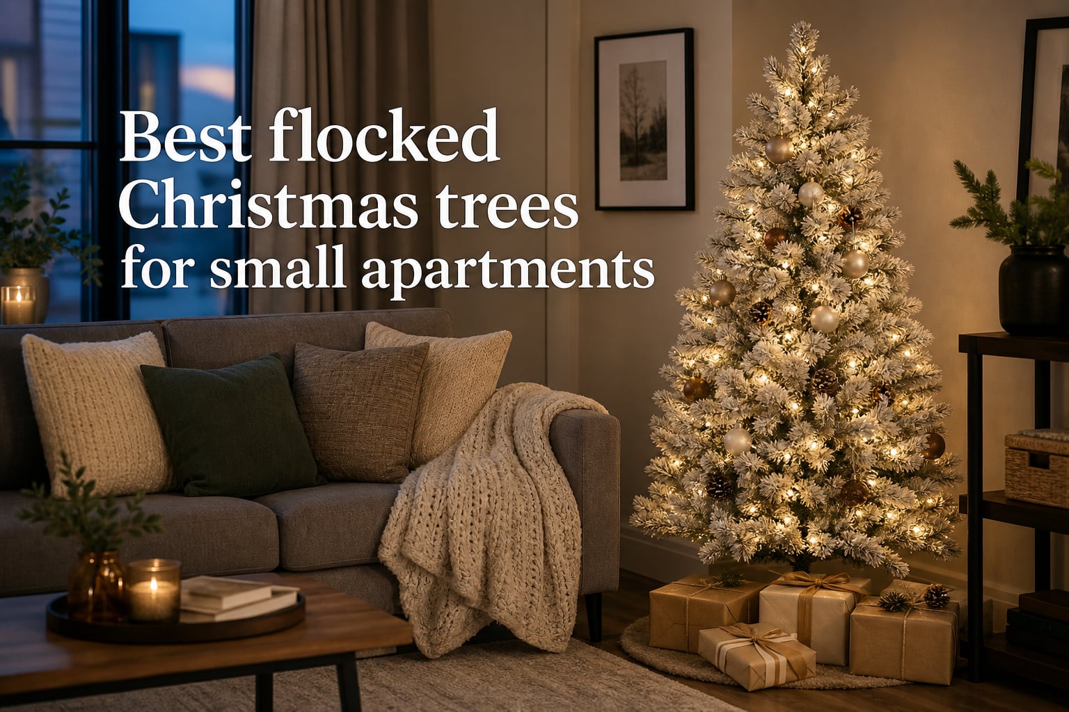 Best flocked Christmas trees for small apartments