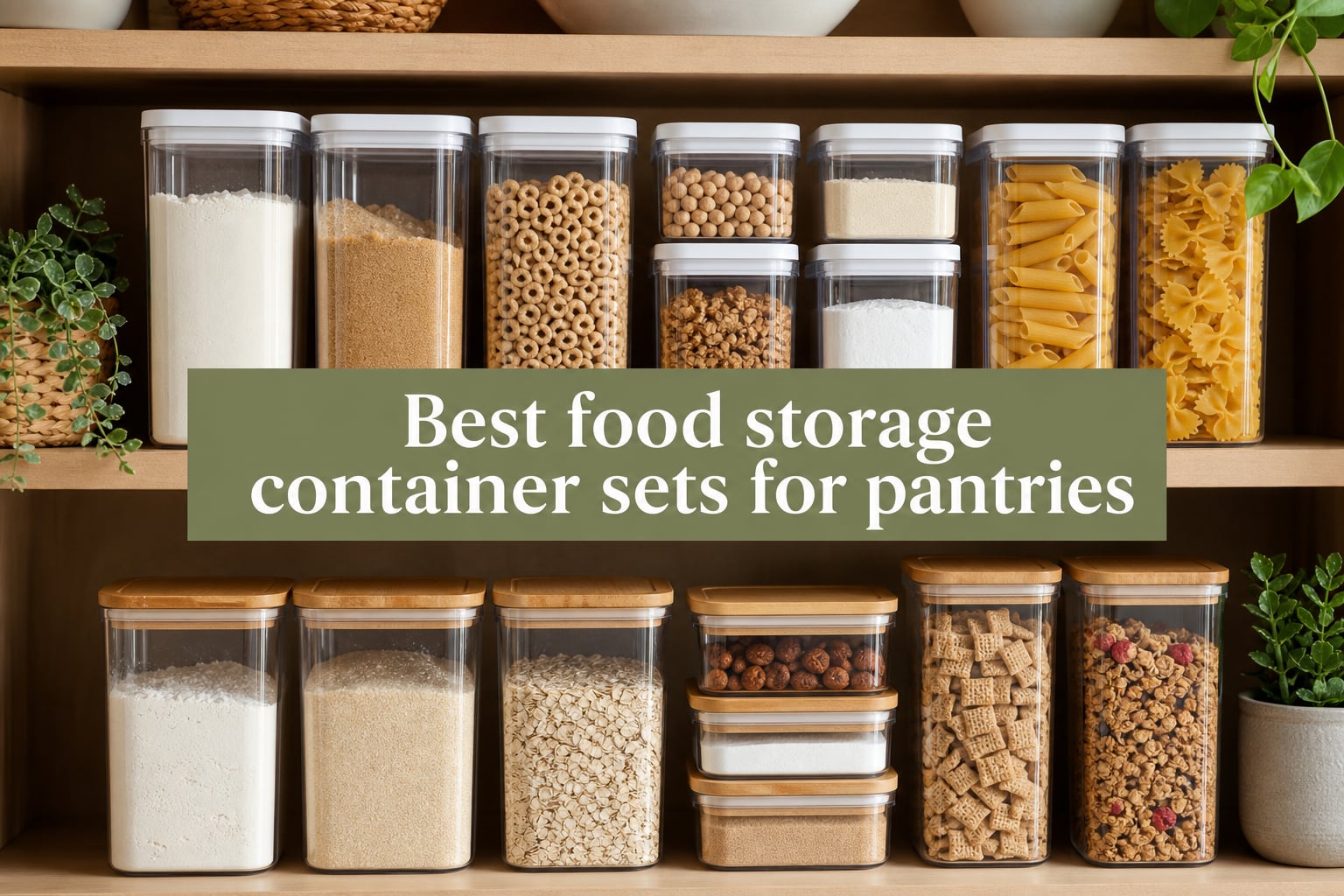 Best food storage container sets for pantries