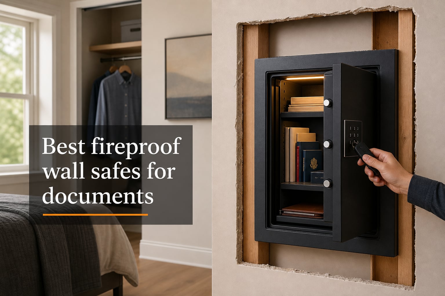 Best fireproof wall safes for documents
