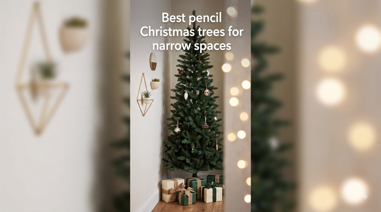 Best pencil Christmas trees for narrow spaces