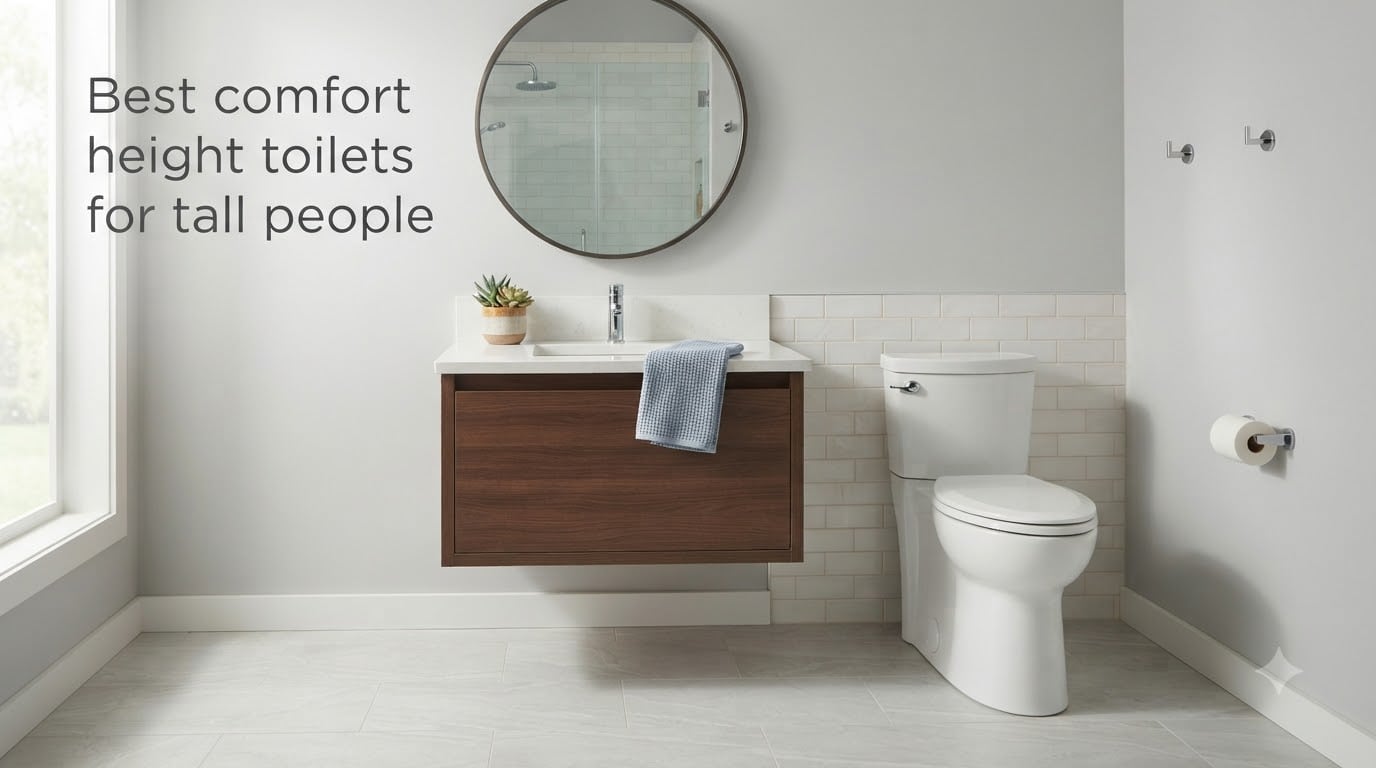 Best comfort height toilets for tall people