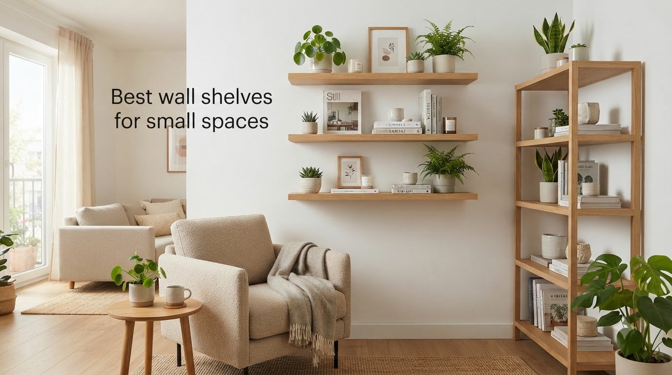 Best wall shelves for small spaces