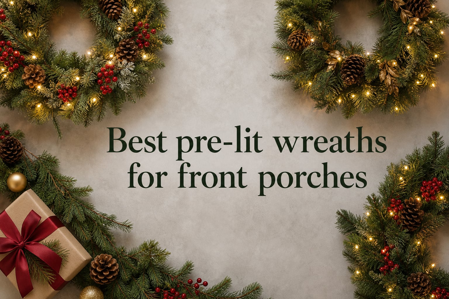 Best pre-lit wreaths for front porches
