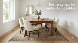 Best area rugs for under dining tables