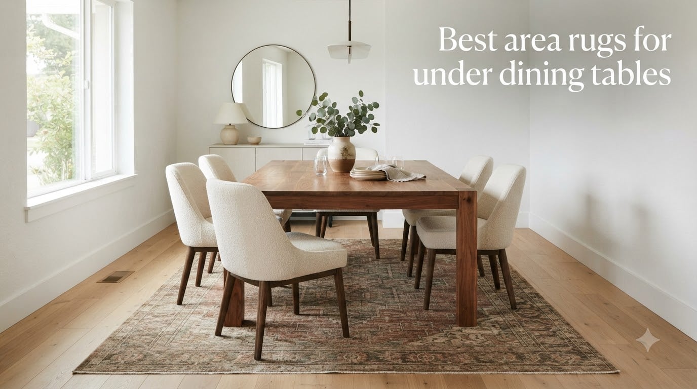 Best area rugs for under dining tables