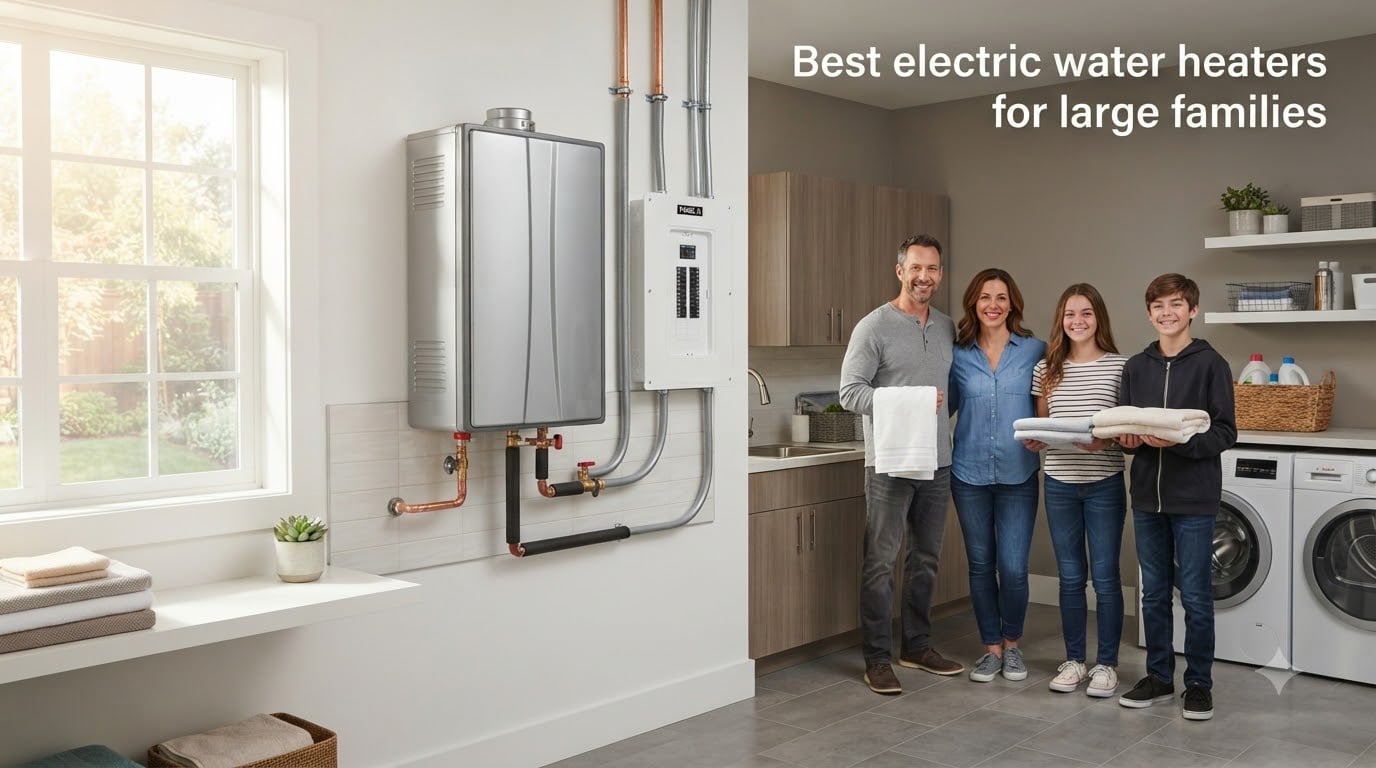 Best electric water heaters for large families