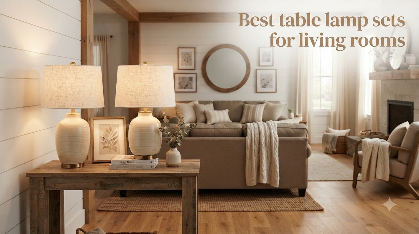 Best table lamp sets for living rooms
