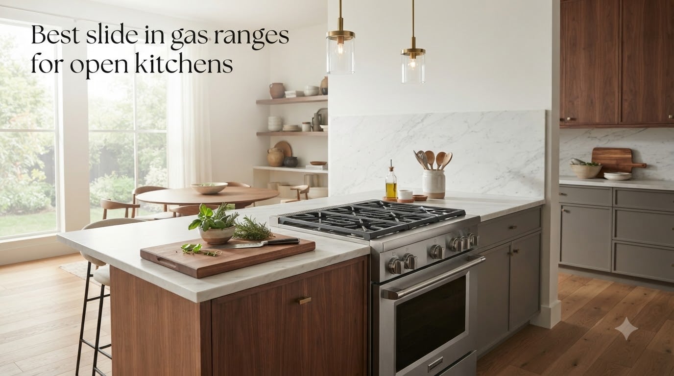 Best slide in gas ranges for open kitchens