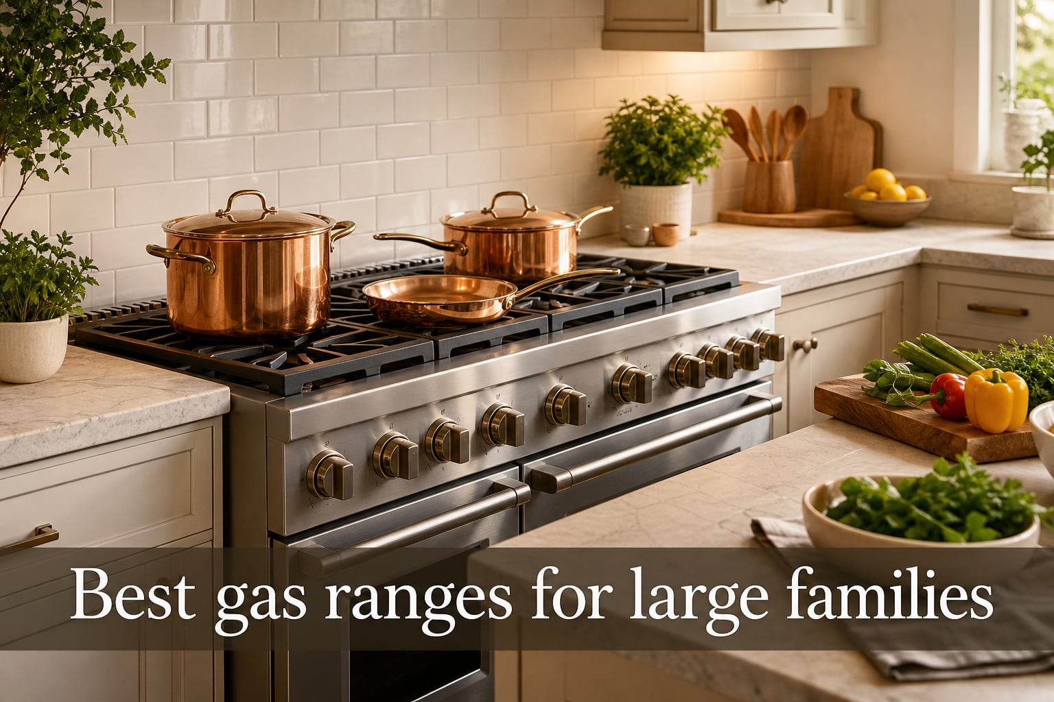 Best gas ranges for large families