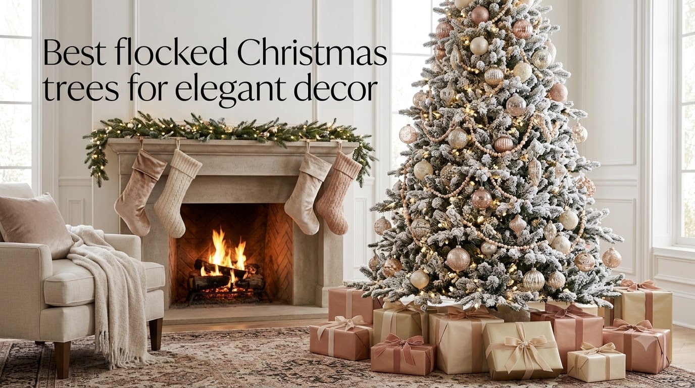 Best flocked Christmas trees for elegant decor