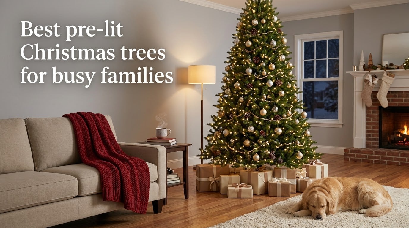 Best pre-lit Christmas trees for busy families