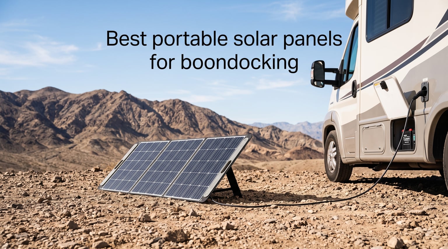 Best portable solar panels for boondocking