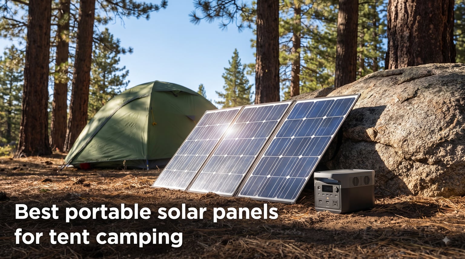 Best portable solar panels for tent camping