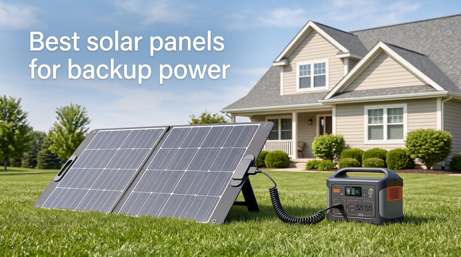 Best solar panels for backup power