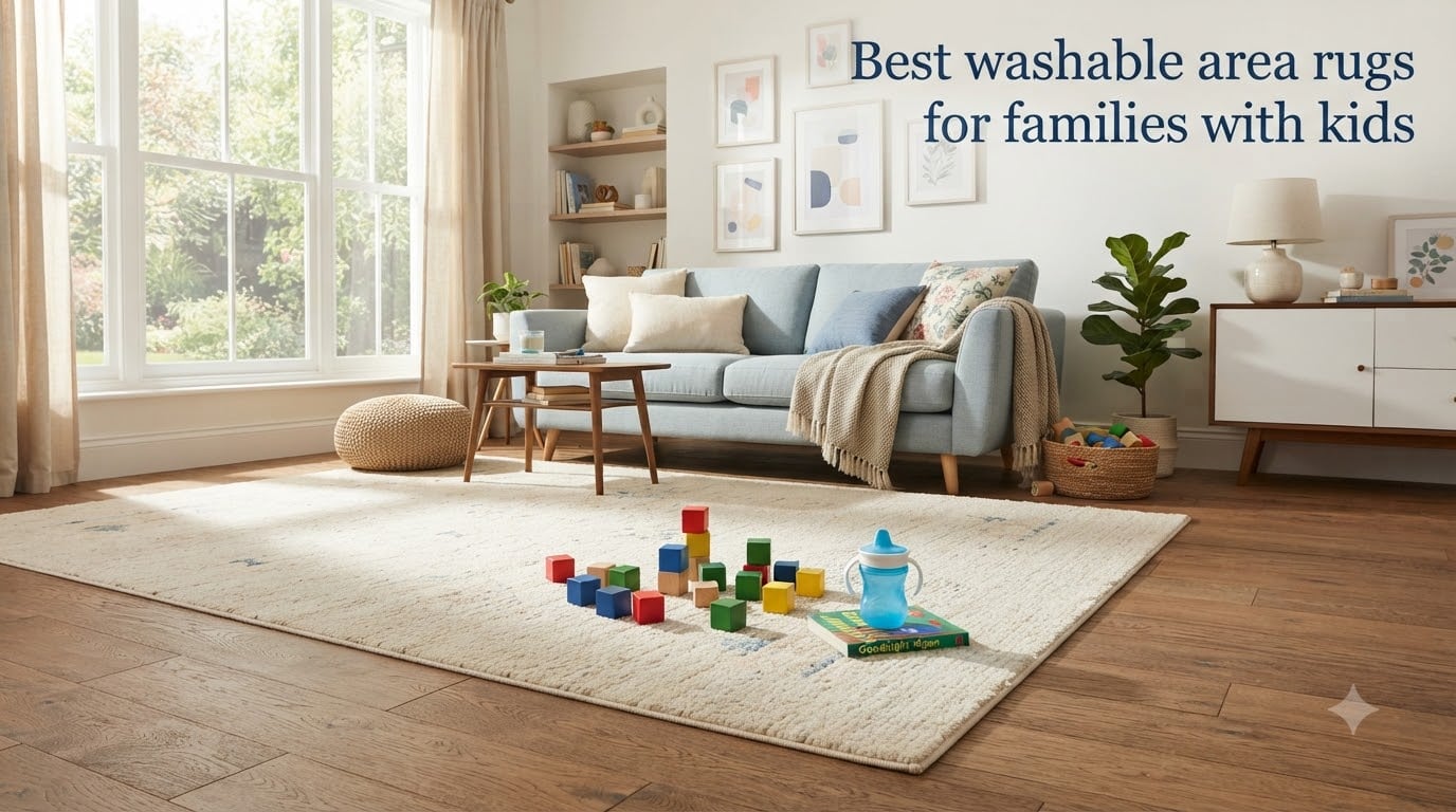 Best washable area rugs for families with kids