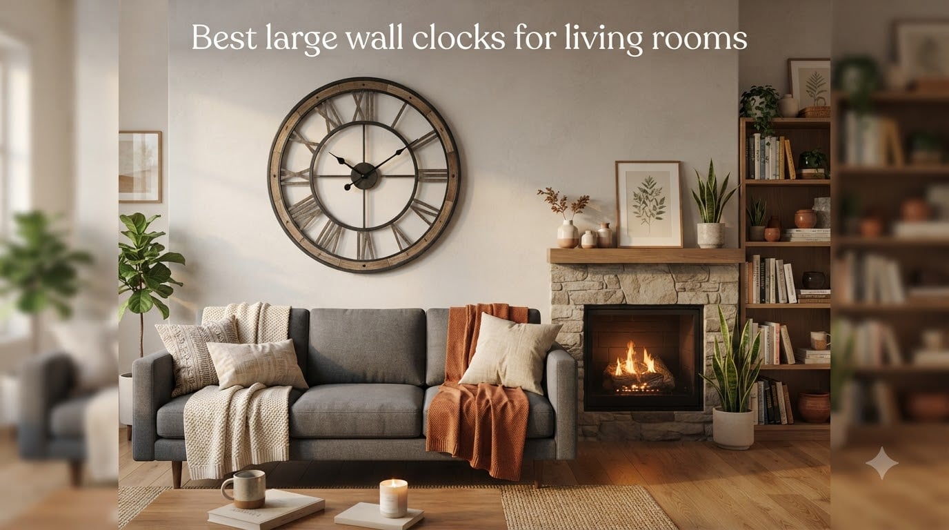 Best large wall clocks for living rooms