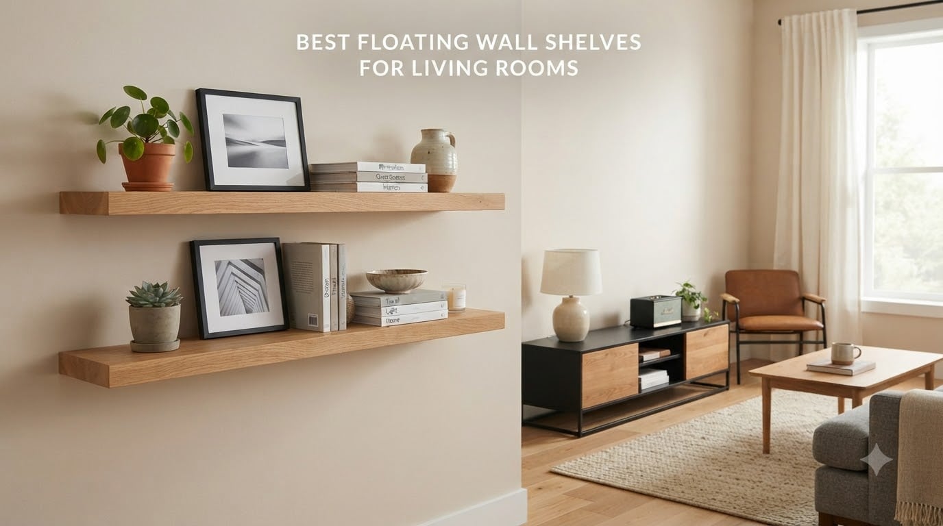 Best floating wall shelves for living rooms