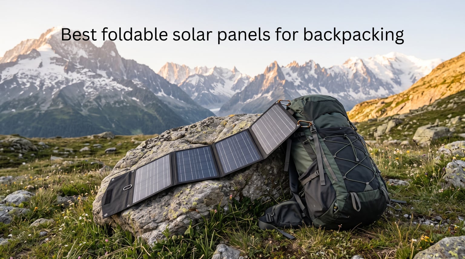 Best foldable solar panels for backpacking